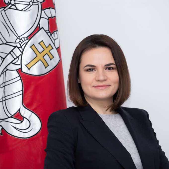 Svetlana Tikhanovskaya ontvangt de internationale Four Freedoms Award 2022